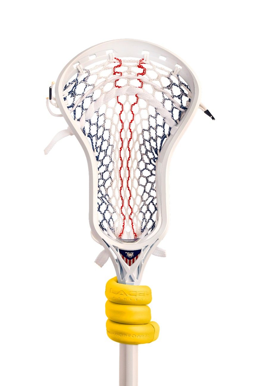 a close-up of a lacrosse stick