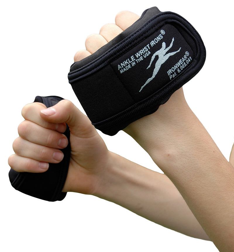 Ankle Wrist Irons™- Hand, Wrist, and Ankle Weights Adjustable From 1/2 to 1 lb. Each; Supplied at 1 lb. Each, 2 lb. Pair (With Four 1/2 lb. Flex-metal® Weights)