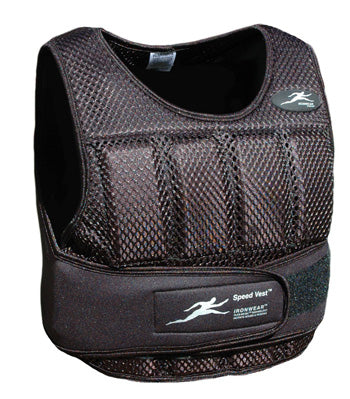 NEWEST- Black Breathable Mesh, (short) SPEED VEST®, Soft Flex-Metal® Super Thin Professional Athlete Weighted Vest, Adjustable from 1 to 11 lbs, supplied at 11 lbs (SV10B) ★★★★★