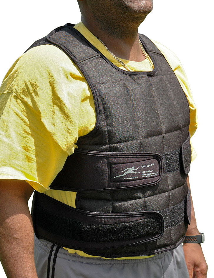 NEWEST - XL Uni-Vest™ (Long) Heavy Duty 2-62 lb. Extra Large Athletic Weighted Vest, with Triple Weight Pockets™, Supplied at 22 Pounds ★★★★★ (2)