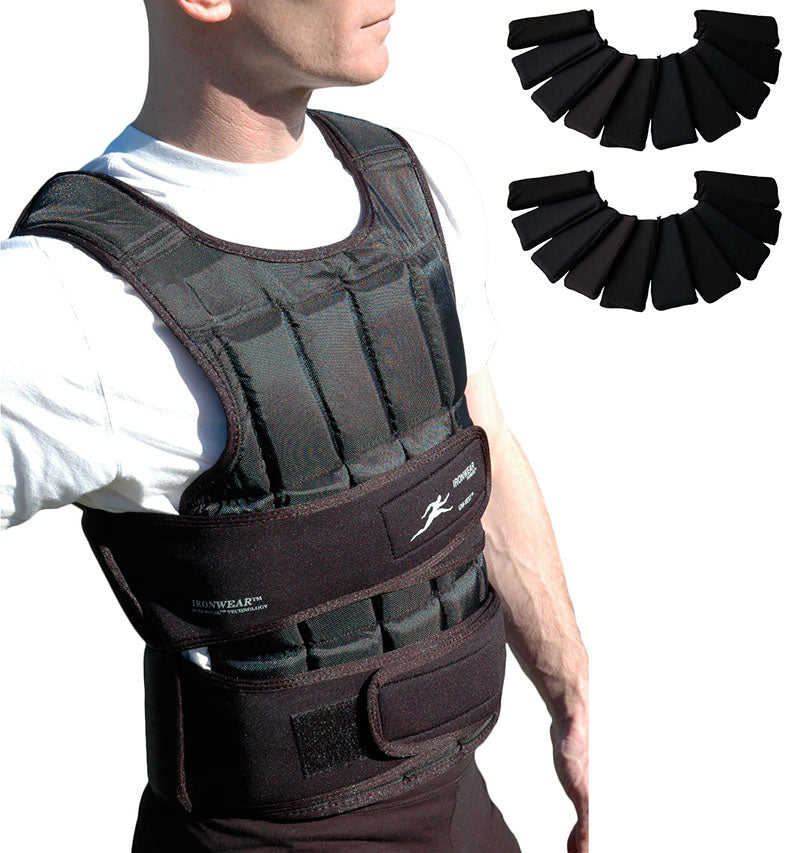 30 lb Uni-Vest™ (long) Weighted Vest (20lb Vest+2 Weight Kits)