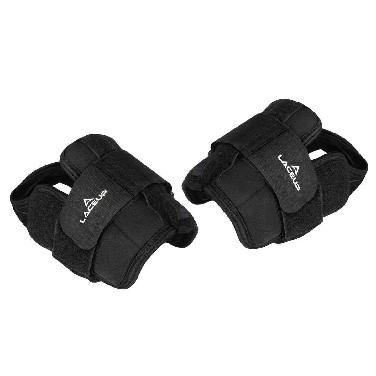 a pair of black wrist pads