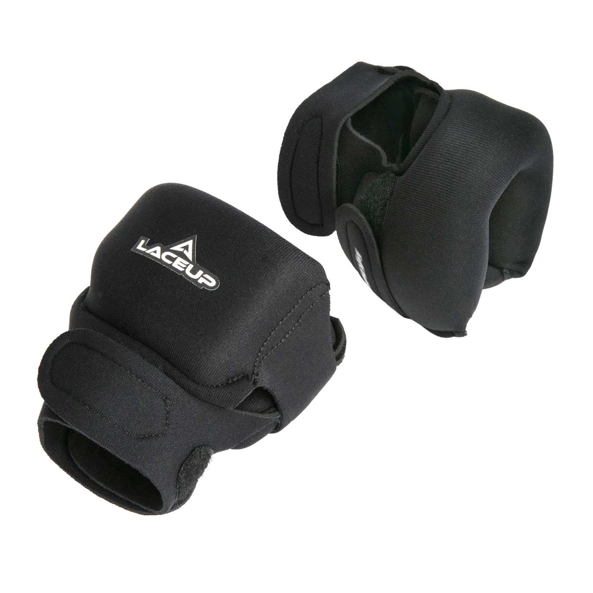 a pair of black gloves