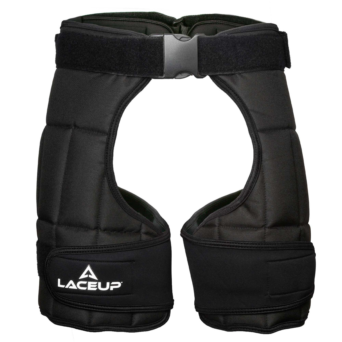a black vest with a buckle