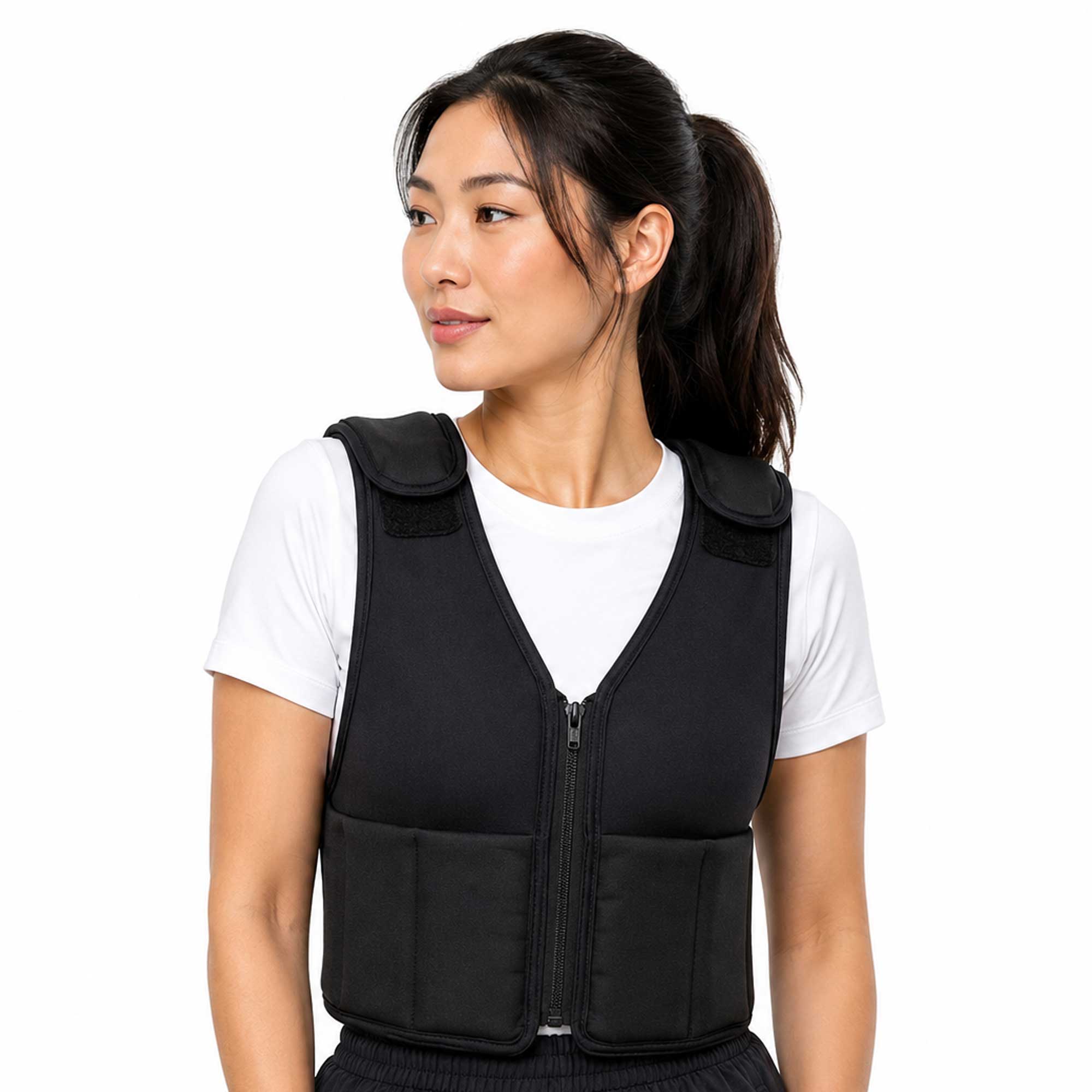 Women Zipper Front Vest