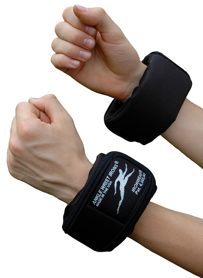 Ankle Wrist Irons™- Hand, Wrist, and Ankle Weights Adjustable From 1/2 to 2 lb. Each; Supplied at 1 lb. Each, 2 lb. Pair (With Four 1/2 lb. Flex-metalÂ® Weights)