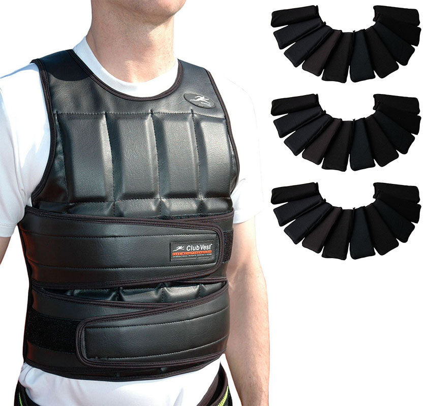 Club-Vest™ Long, Supplied with extra weights to go to 33lbs