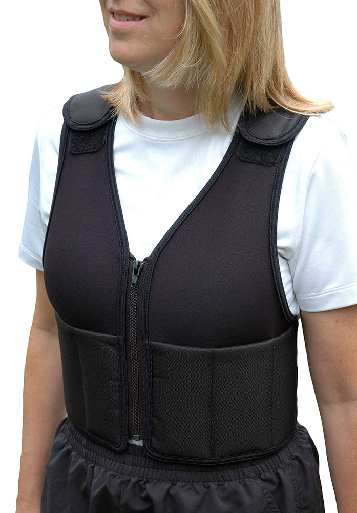 NEWEST- Women Zipper Front Vest™ (WV20ZF) Adjustable Height-Contoured Weighted Vests Adjustable from 1 to 20 Pounds Supplied at 20 lbs. â˜…â˜…â˜…â˜…â˜…(3)