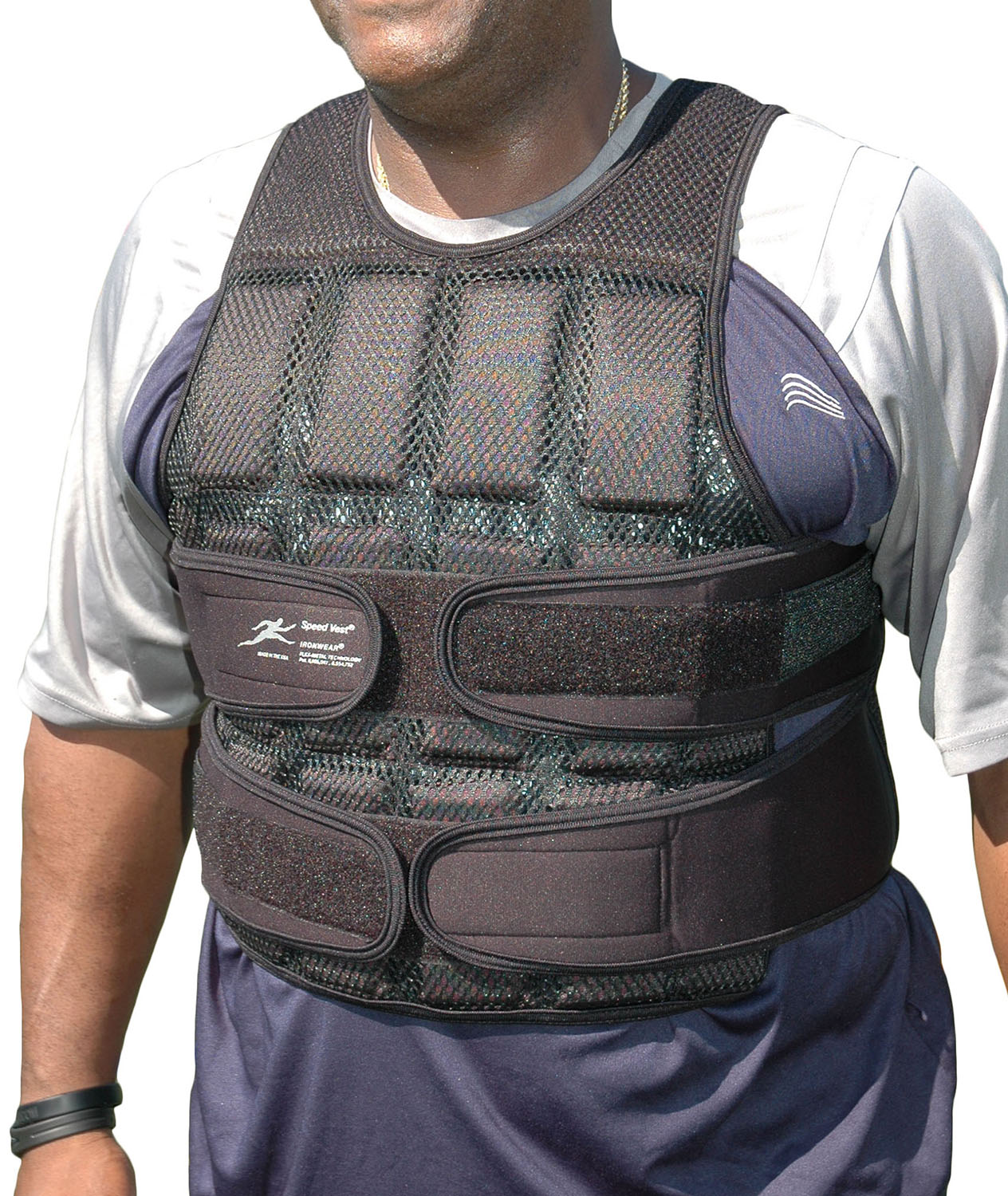NEWEST - Black Mesh XL Speed/Sprint Vest™ (Long) Breathable 2-35 lb. Extra Large Athletic Weighted Vest Supplied at 18 Pounds (SV18/35) â˜…â˜…â˜…â˜…â˜… (16)